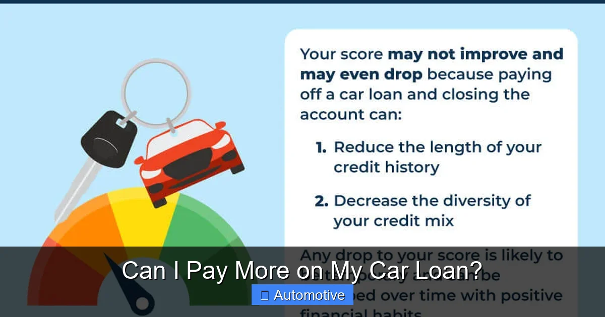 Can I Pay More on My Car Loan?