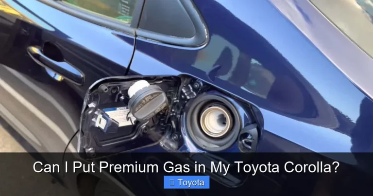 Can I Put Premium Gas in My Toyota Corolla?