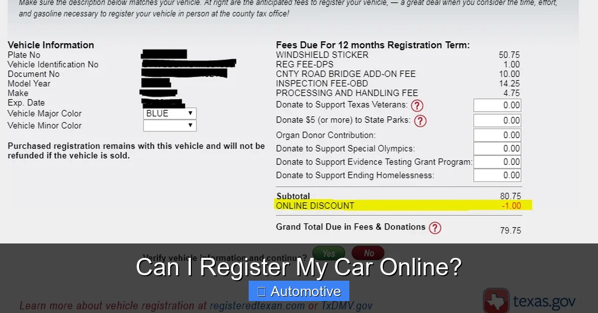 Can I Register My Car Online?