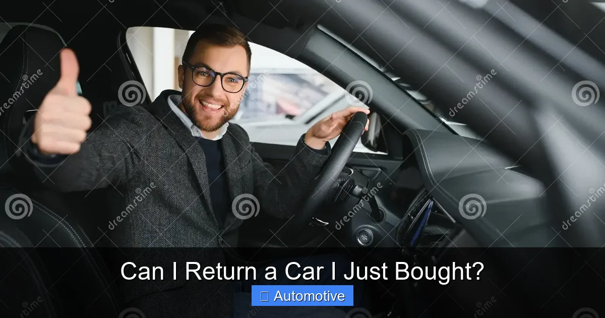 Can I Return a Car I Just Bought?