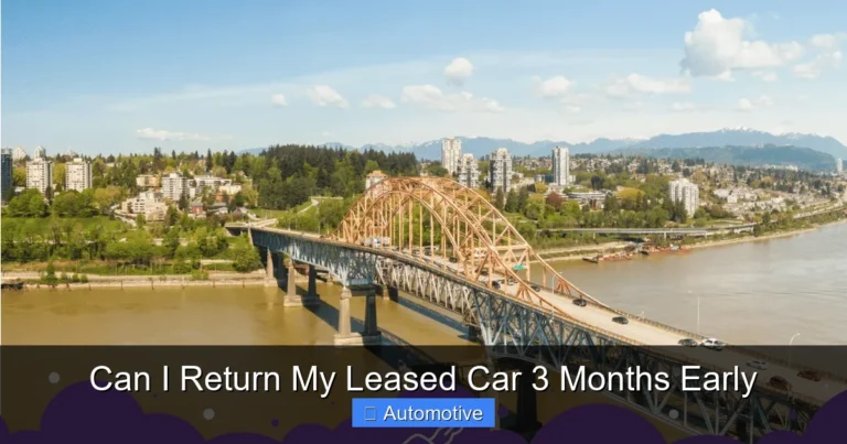 Can I Return My Leased Car 3 Months Early
