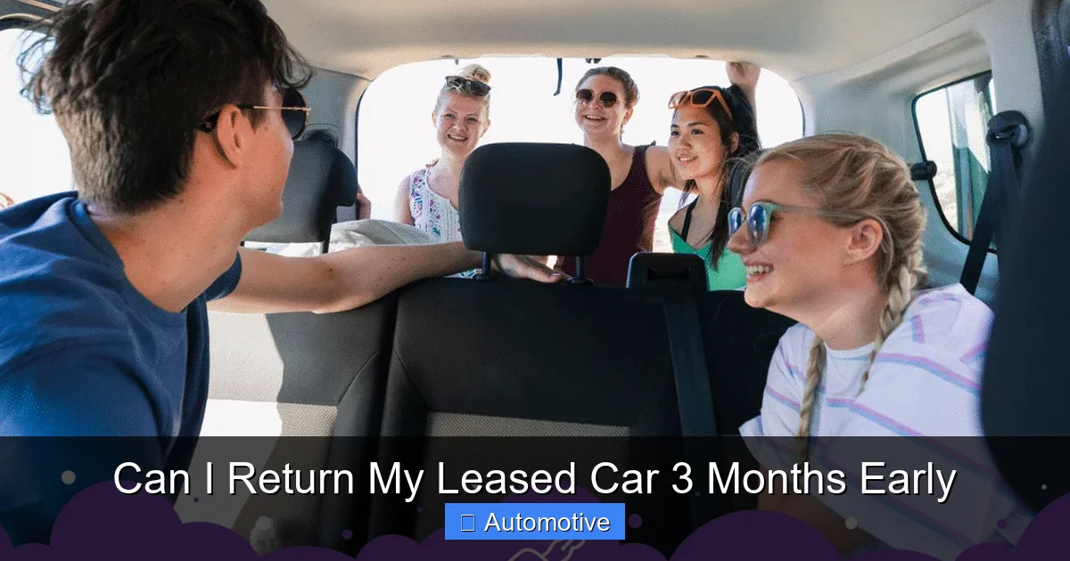 Can I Return My Leased Car 3 Months Early