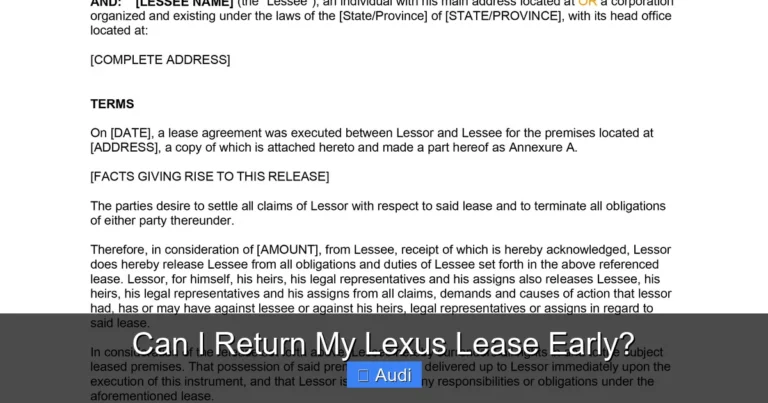 Can I Return My Lexus Lease Early?