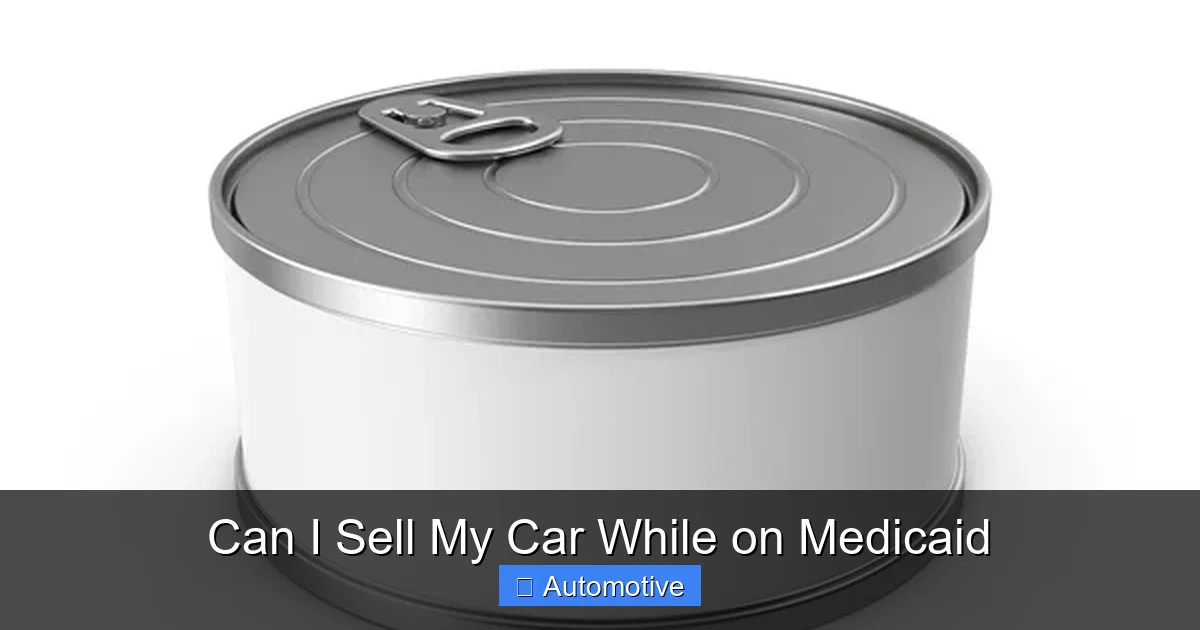Can I Sell My Car While on Medicaid