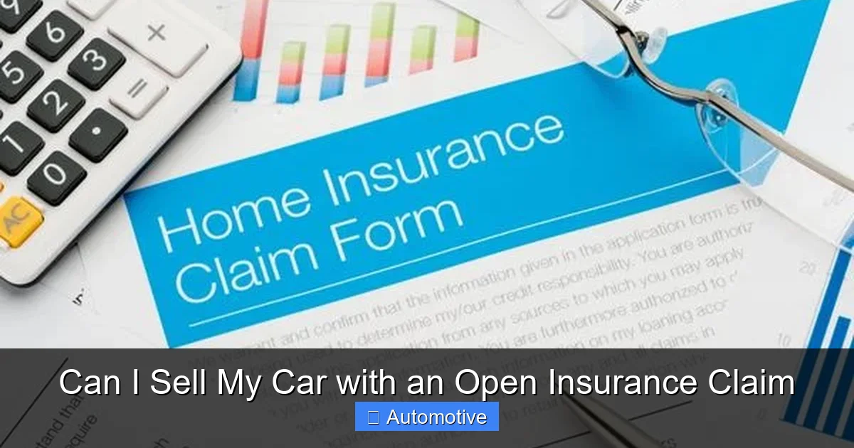 Can I Sell My Car with an Open Insurance Claim
