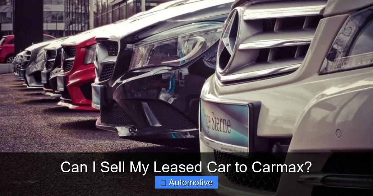 Can I Sell My Leased Car to Carmax?