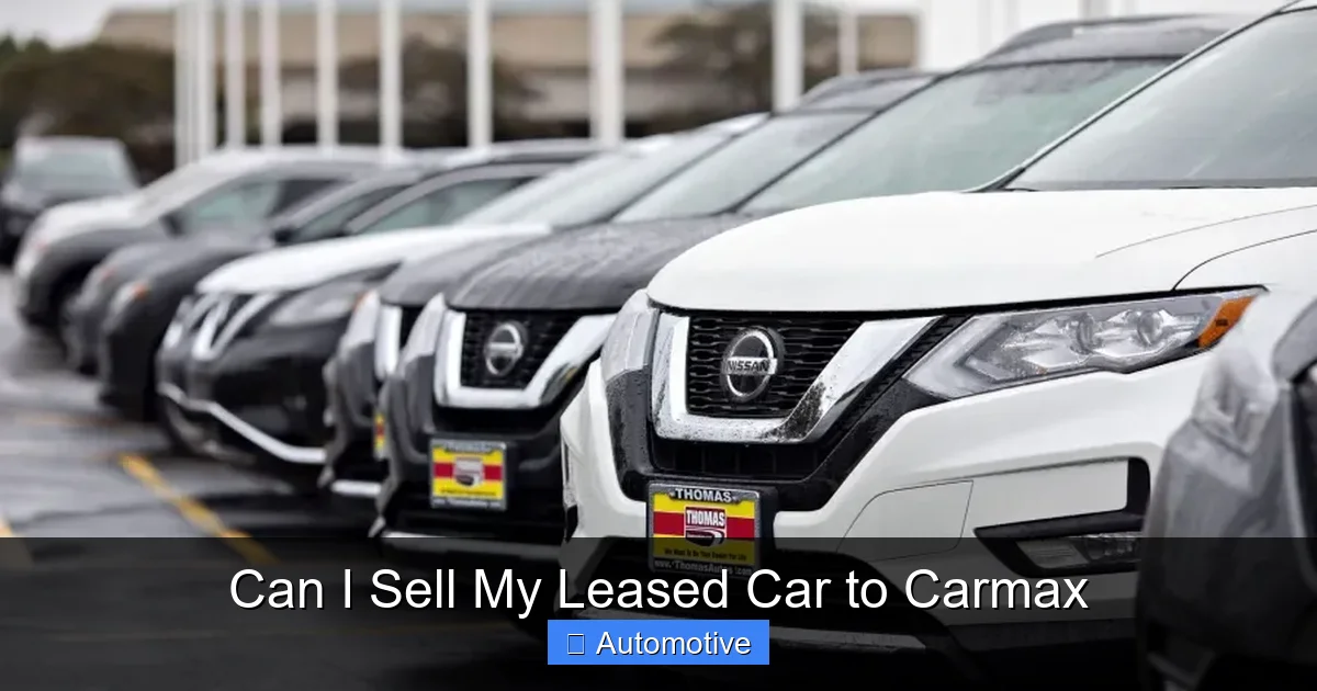 Can I Sell My Leased Car to Carmax