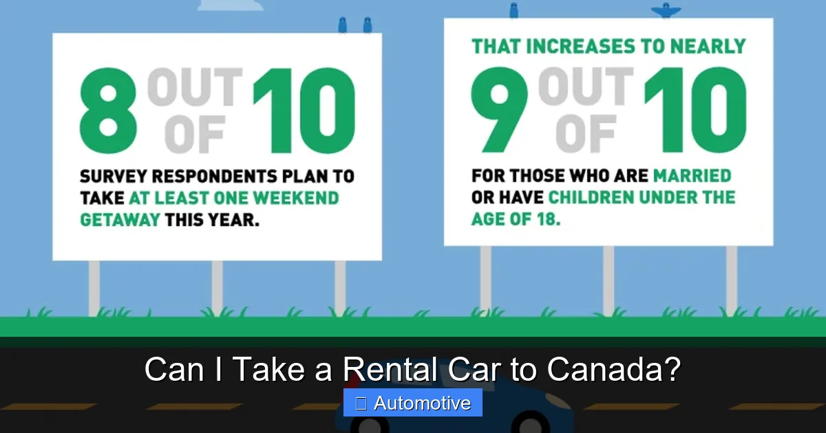 Can I Take a Rental Car to Canada?