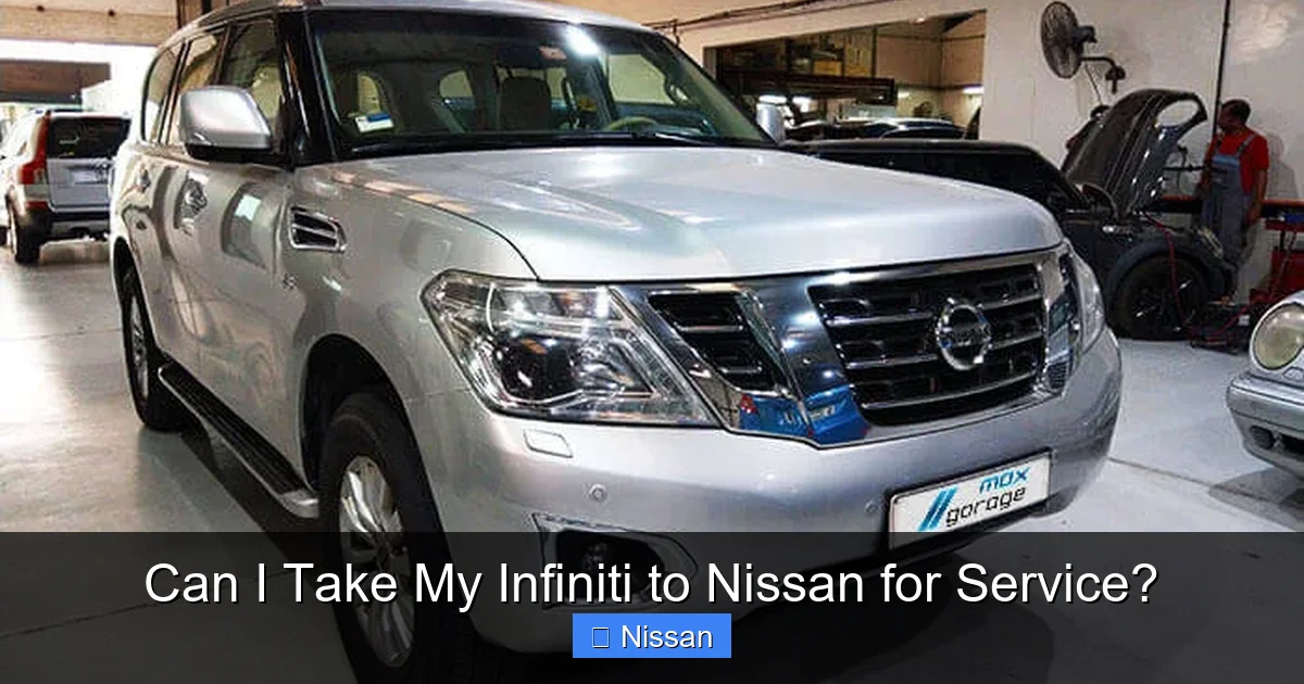 Can I Take My Infiniti to Nissan for Service?