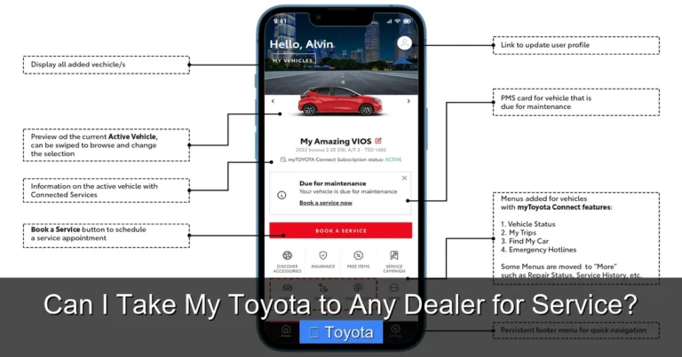 Can I Take My Toyota to Any Dealer for Service?