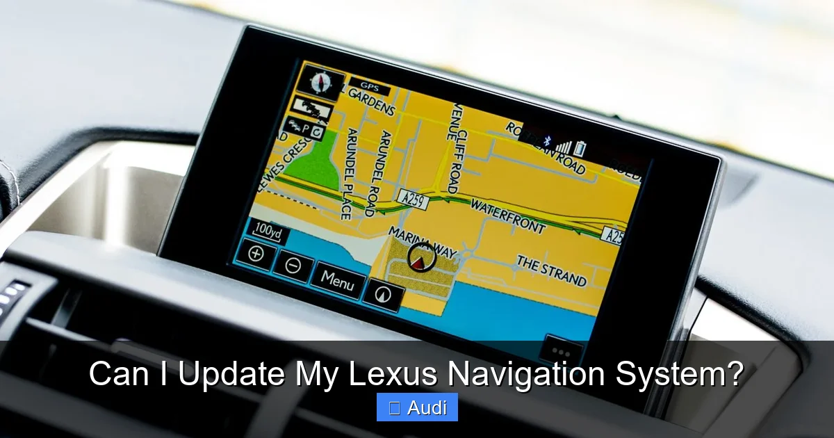 Can I Update My Lexus Navigation System?