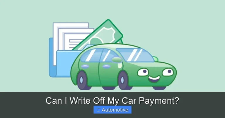 Can I Write Off My Car Payment?