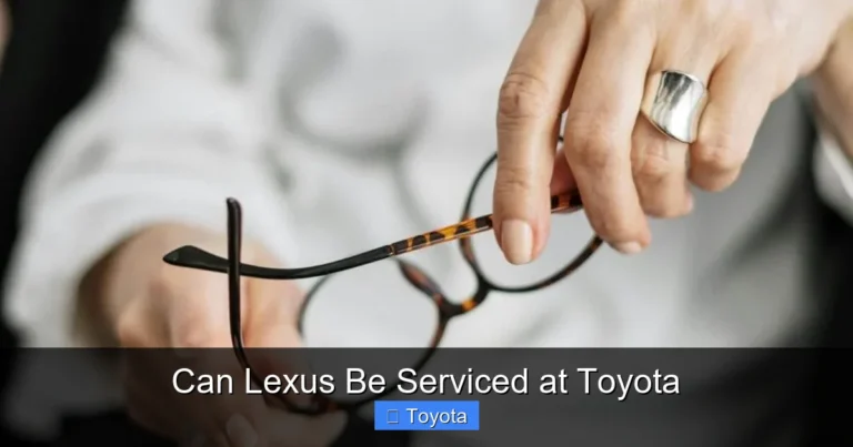 Can Lexus Be Serviced at Toyota