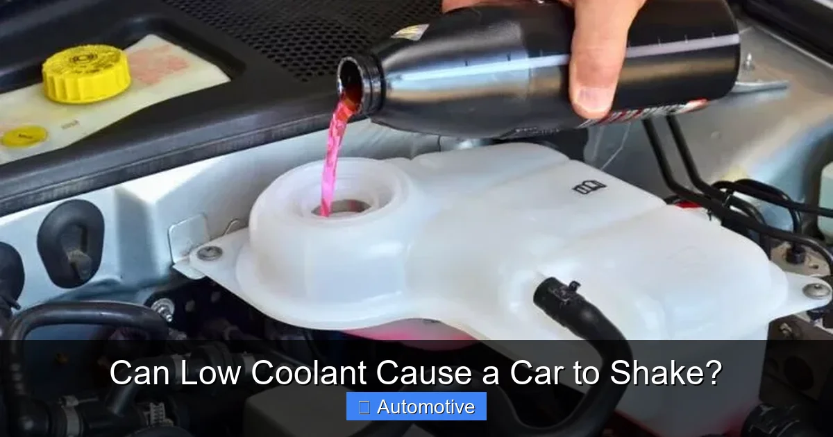 Can Low Coolant Cause a Car to Shake?
