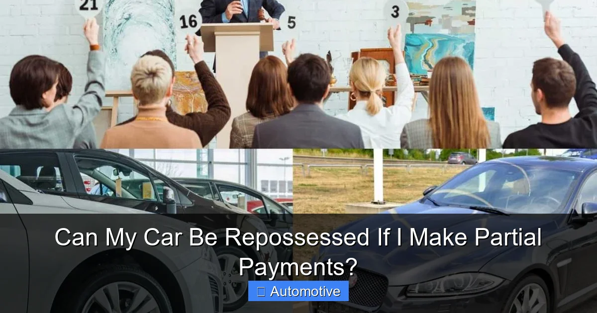 Can My Car Be Repossessed If I Make Partial Payments?