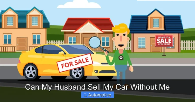 Can My Husband Sell My Car Without Me