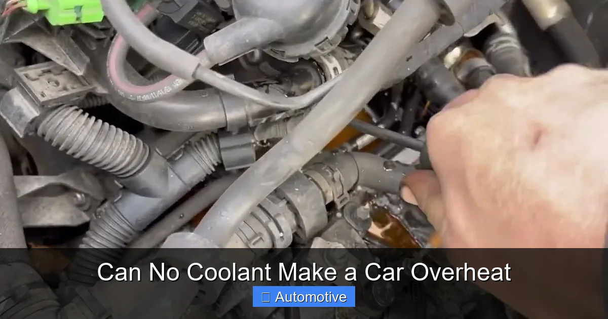 Can No Coolant Make a Car Overheat