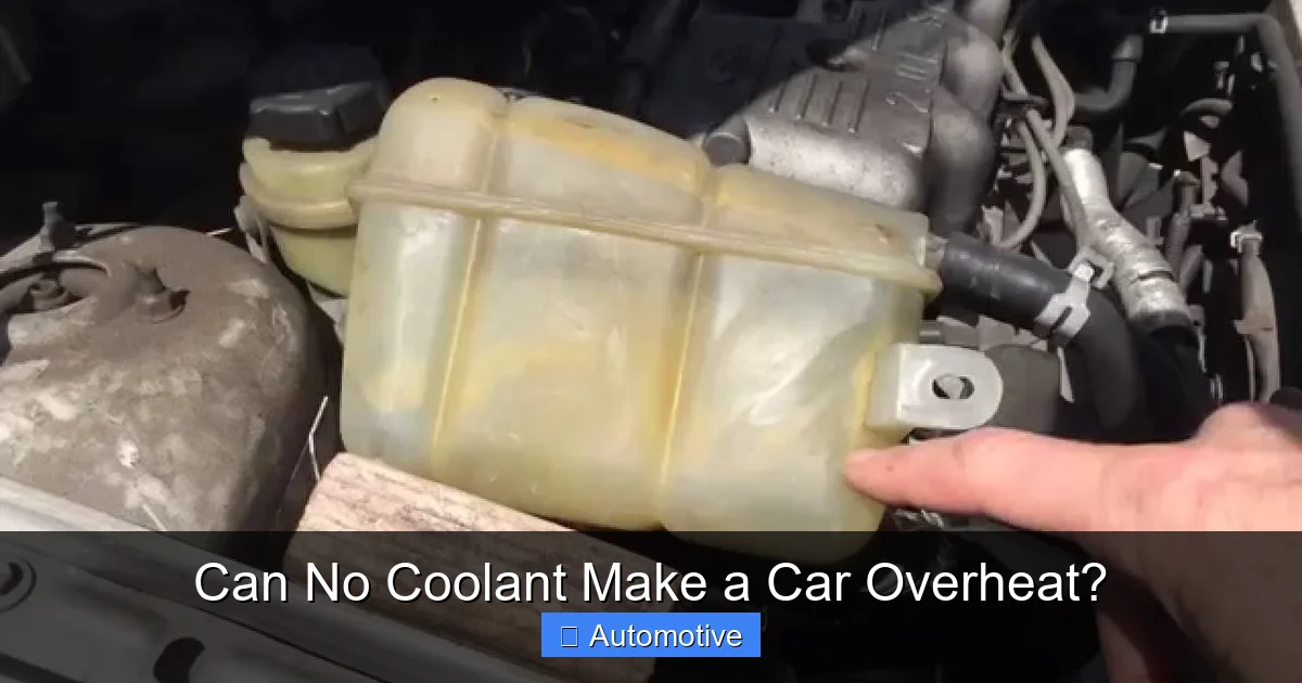 Can No Coolant Make a Car Overheat?