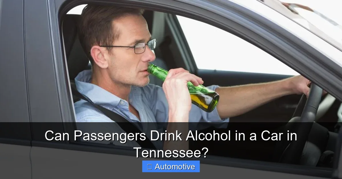 Can Passengers Drink Alcohol in a Car in Tennessee?
