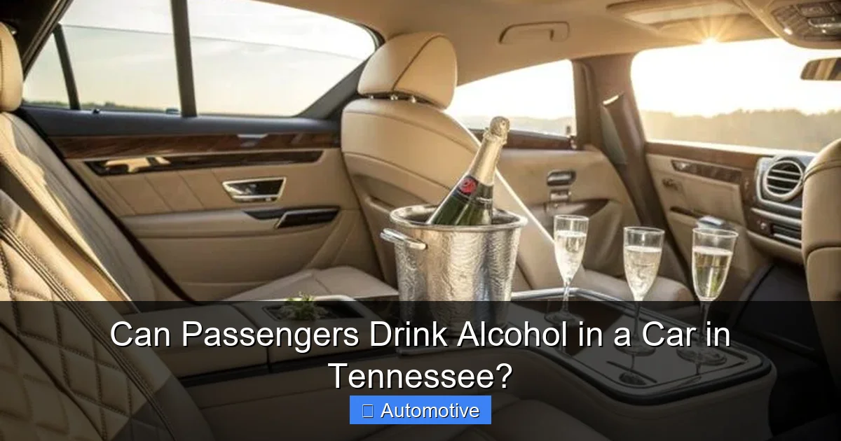 Can Passengers Drink Alcohol in a Car in Tennessee?