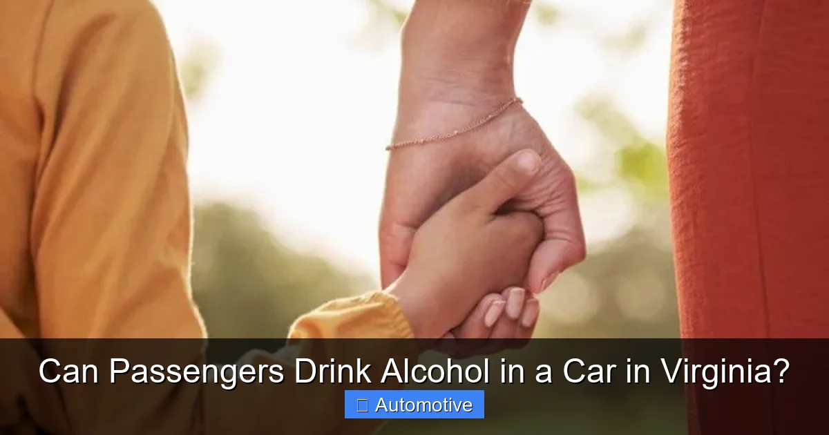 Can Passengers Drink Alcohol in a Car in Virginia?