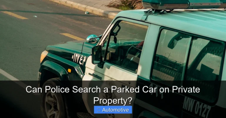Can Police Search a Parked Car on Private Property?