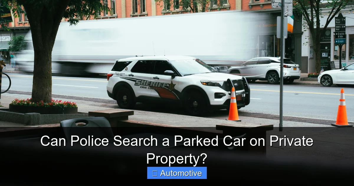 Can Police Search a Parked Car on Private Property?