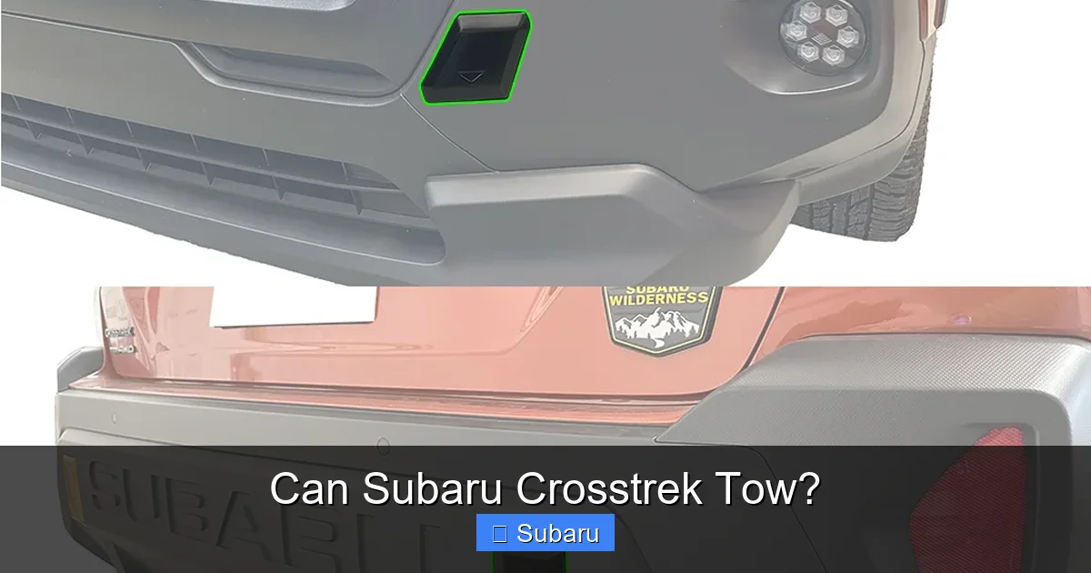 Can Subaru Crosstrek Tow?