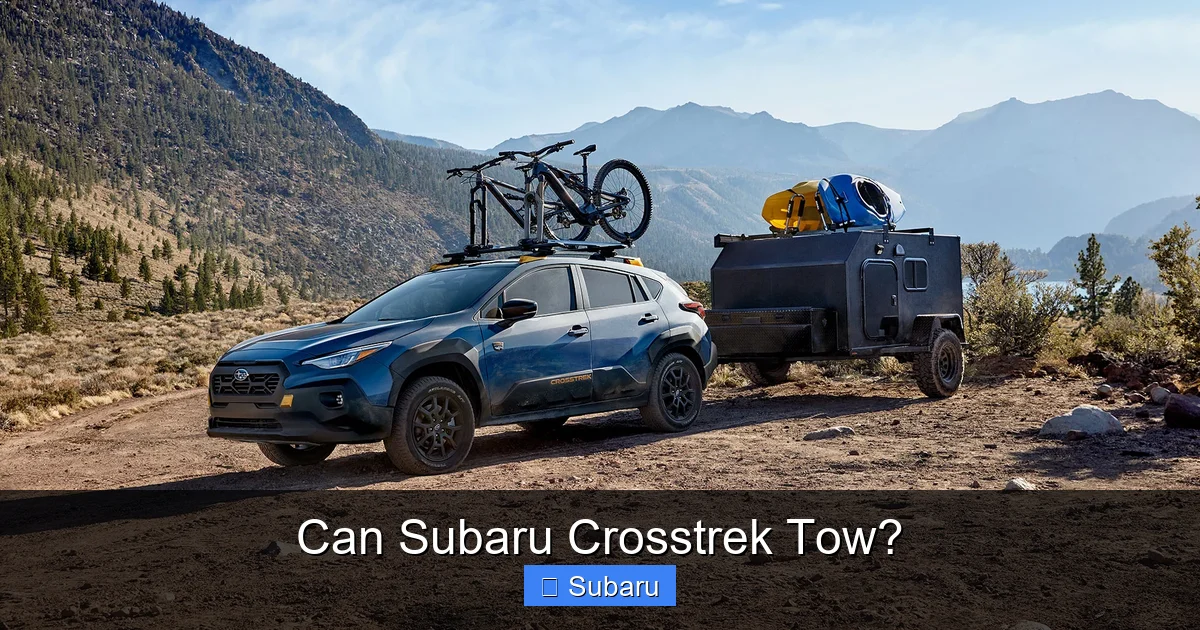 Can Subaru Crosstrek Tow?