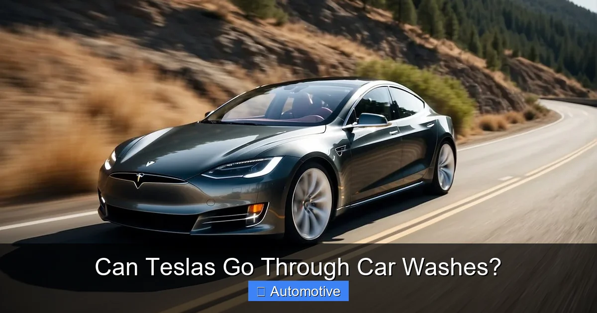 Can Teslas Go Through Car Washes?