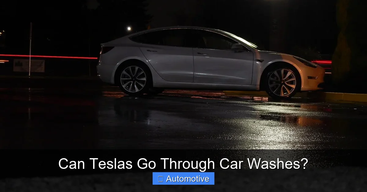 Can Teslas Go Through Car Washes?