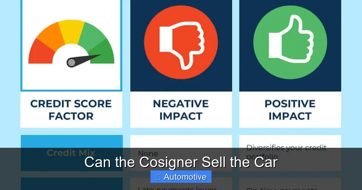 Can the Cosigner Sell the Car