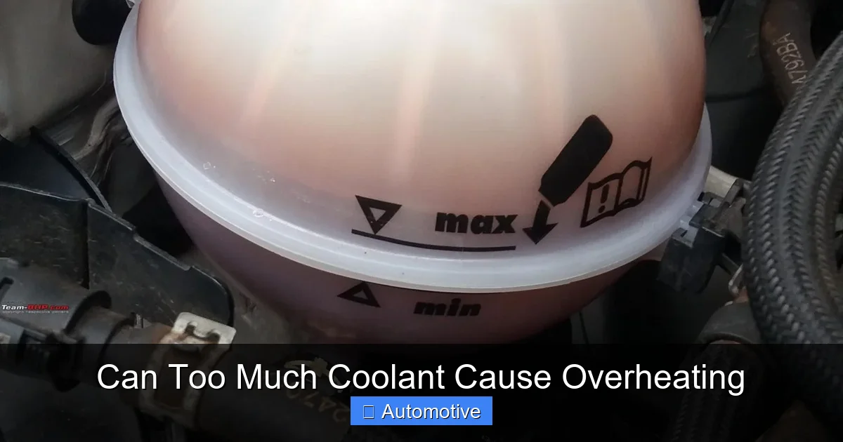 Can Too Much Coolant Cause Overheating