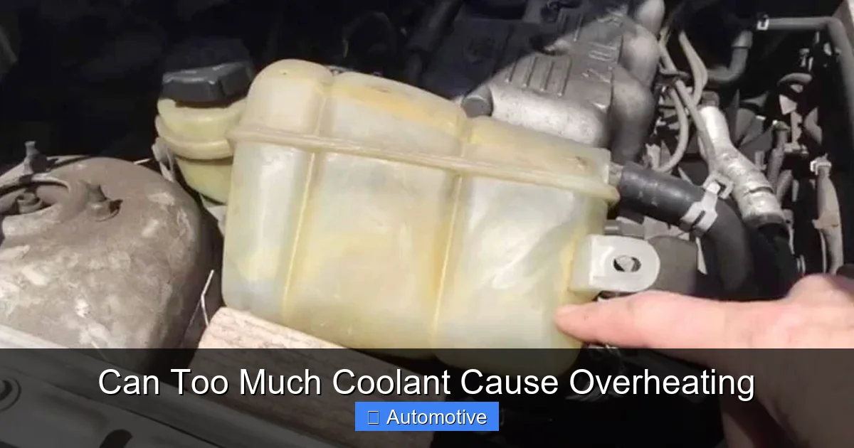 Can Too Much Coolant Cause Overheating