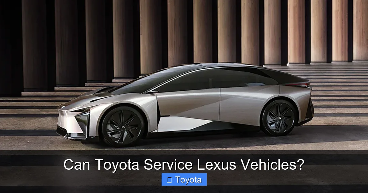 Can Toyota Service Lexus Vehicles?