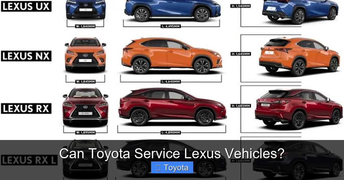 Can Toyota Service Lexus Vehicles?