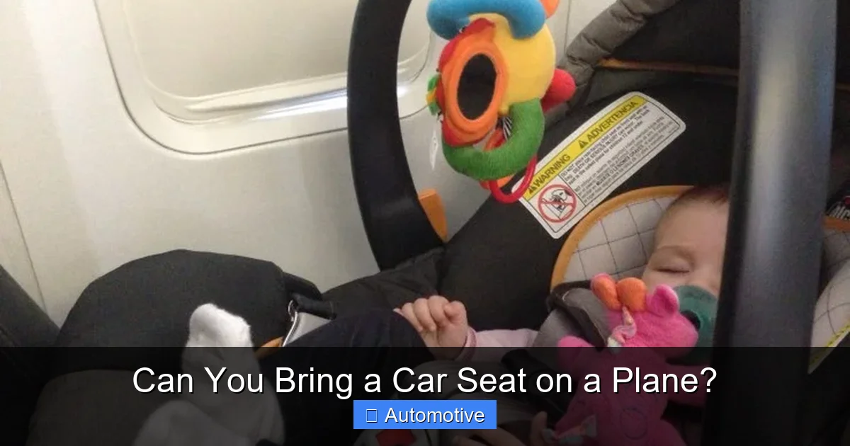 Can You Bring a Car Seat on a Plane?