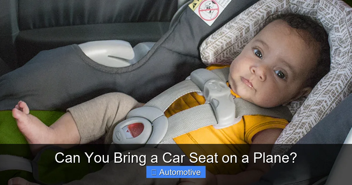Can You Bring a Car Seat on a Plane?