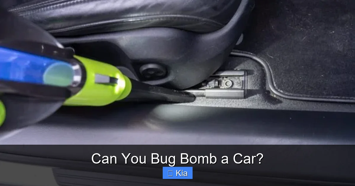 Can You Bug Bomb a Car?