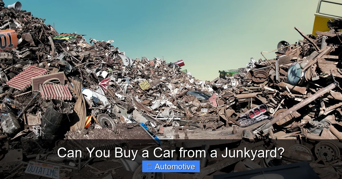 Can You Buy a Car from a Junkyard?
