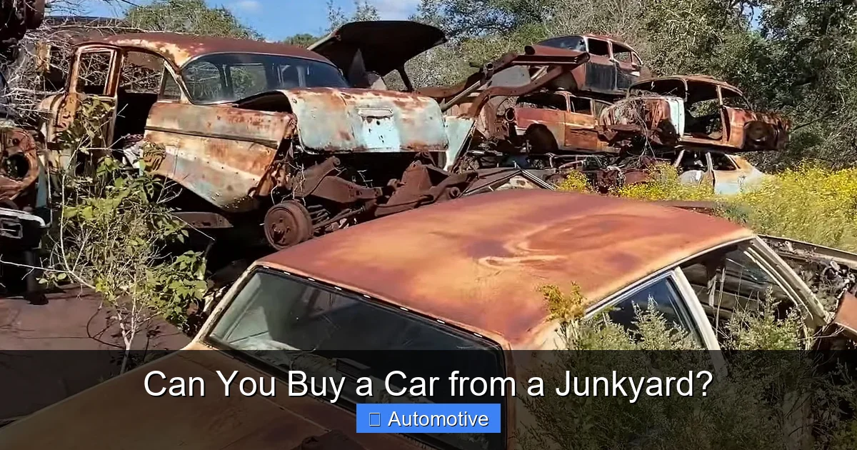 Can You Buy a Car from a Junkyard?