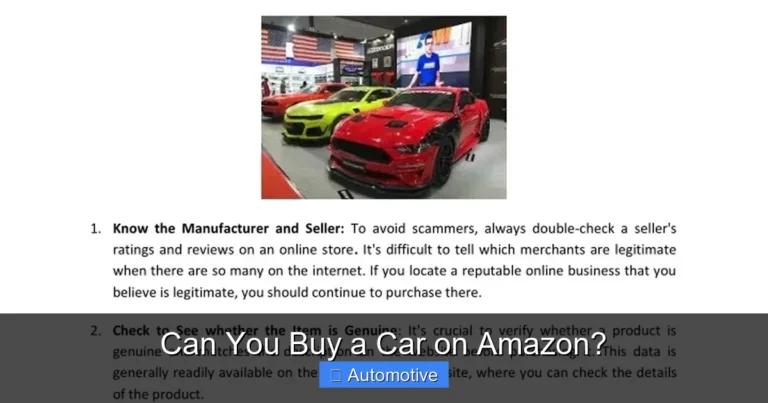 Can You Buy a Car on Amazon?