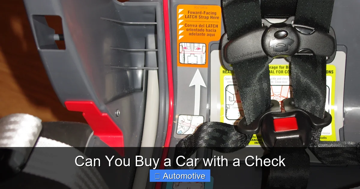 Can You Buy a Car with a Check