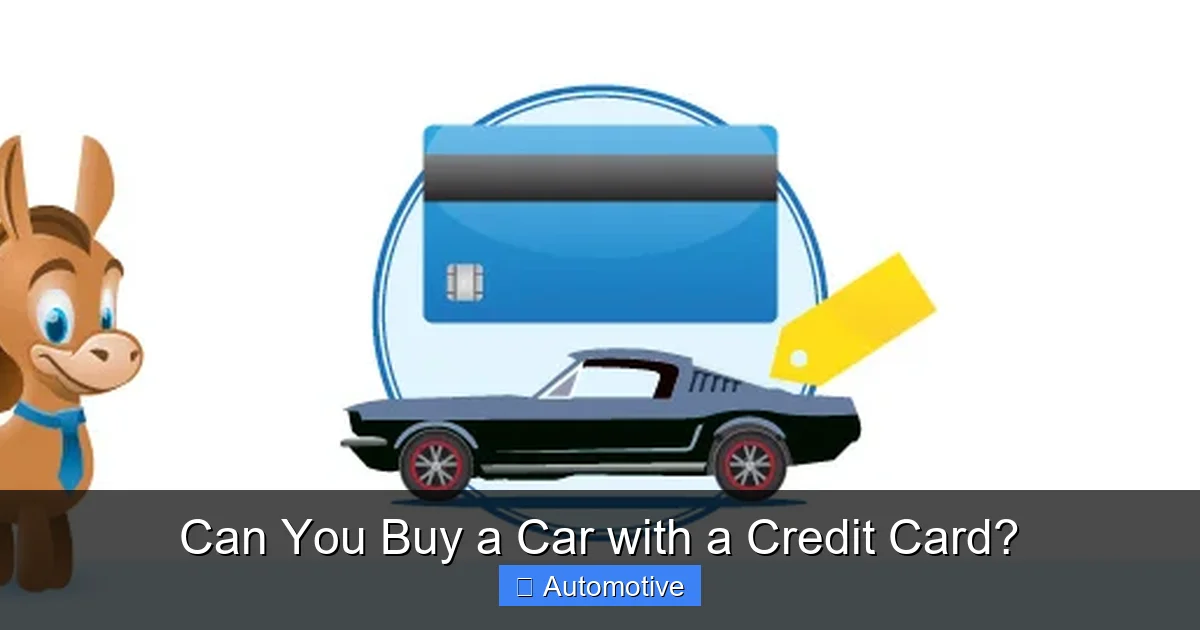Can You Buy a Car with a Credit Card?