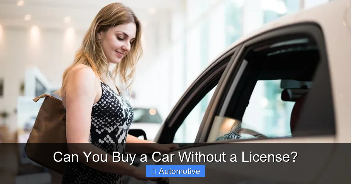 Can You Buy a Car Without a License?