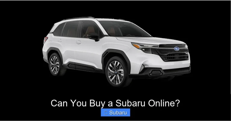 Can You Buy a Subaru Online?