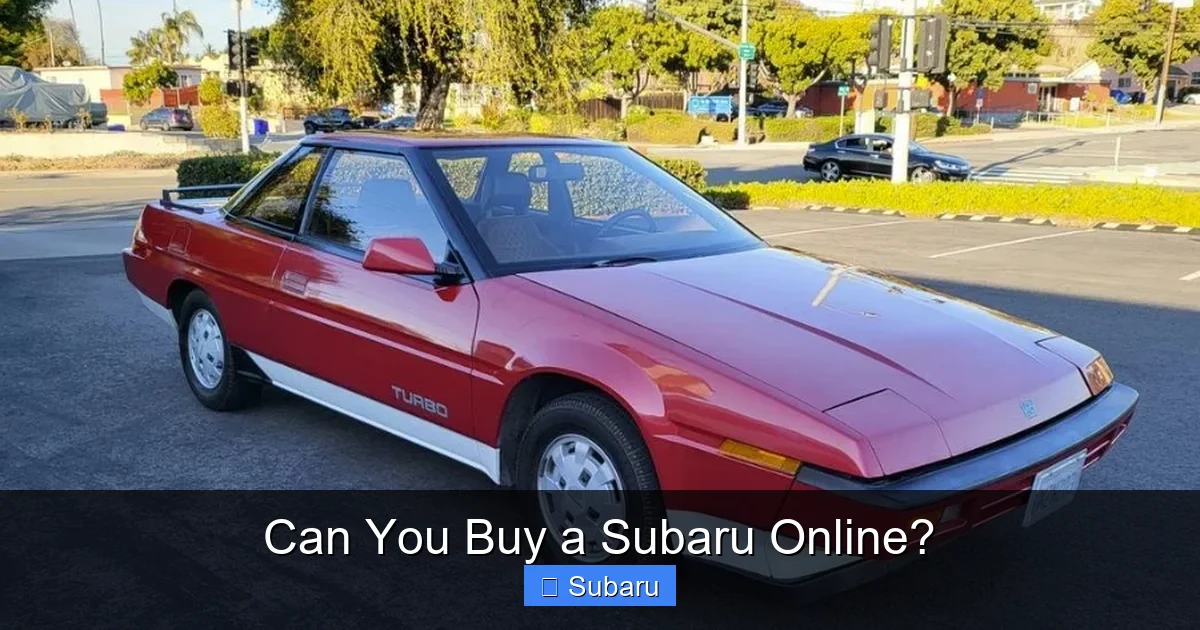 Can You Buy a Subaru Online?