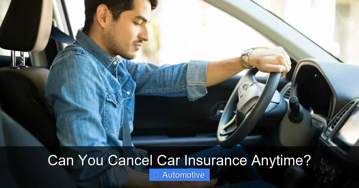 Can You Cancel Car Insurance Anytime?