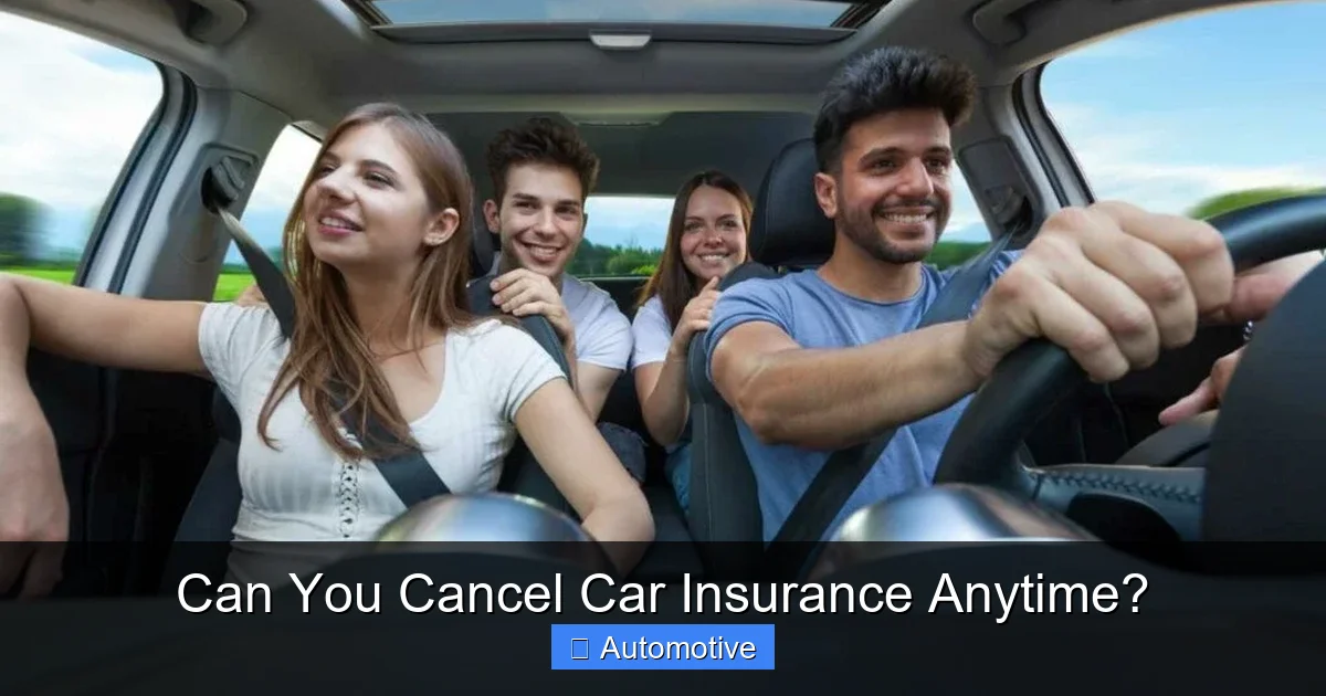 Can You Cancel Car Insurance Anytime?