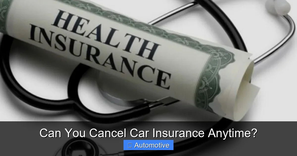 Can You Cancel Car Insurance Anytime?